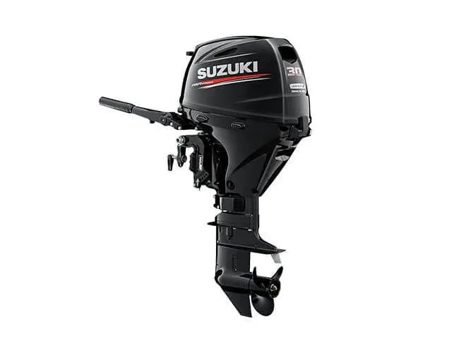 SUZUKİ MOTOR 30 HP KISA/UZUN ŞAFT﻿ STD. DİREKSİYONLU MARŞLI TRİMLİ DENİZ MOTORU