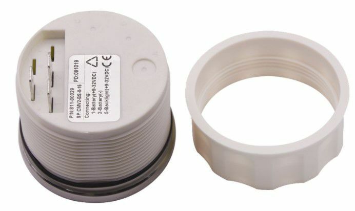 VOLTMETRE BEYAZ ÇAP 52mm 12v TEKNE YAT