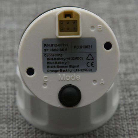 ATIK SU SEVİYE GÖSTERGESİ 12/24v ÇAP 52mm BEYAZ TEKNE YAT