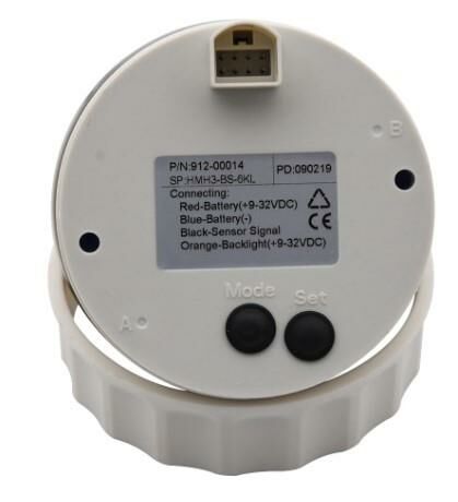 DEVİR GÖSTERGESİ ÇAP 85mm 12/24v SİYAH TEKNE YAT