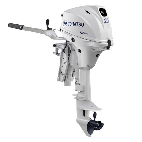 TOHATSU MOTOR 20HP UZUN ŞAFT MANUEL BEYAZ MOTOR