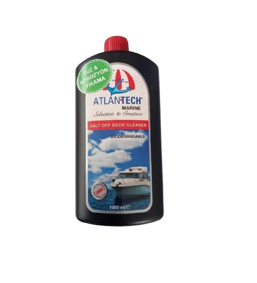 ATLANTECH MARİN YÜZEYLER İÇİN TUZ - KOROZYON - KİREÇ TEMİZLEYİCİ SALT OFF DECK CLEANER 1000ML