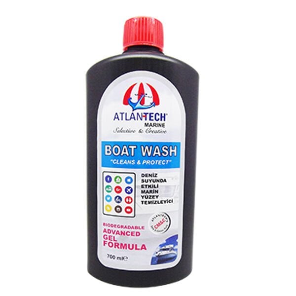 ATLANTECH DENİZ SUYUNDA ETKİLİ GENEL MARİN YÜZEY TEMİZLEYİCİ BOAT WASH 1000ML