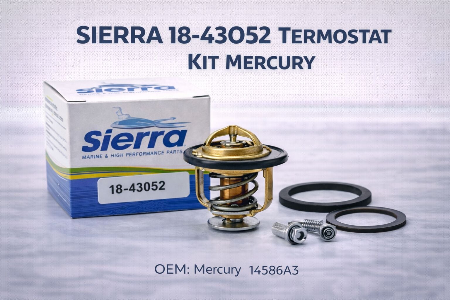 Sierra 18-43052 Termostat Kit Mercury (OEM 14586A3)