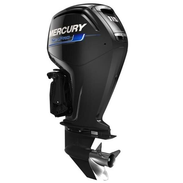 MERCURY MOTOR 115HP UZUN ŞAFT MARŞLI DİREKSİYONLU TRİMLİ BÜYÜK KUYRUK SEAPRO MOTOR