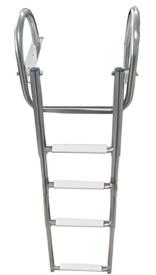TEKNE MERDİVENİ KATLANABİLİR TELESKOPİK MERDİVEN 4 KROM TUTAMAKLI 120 CM