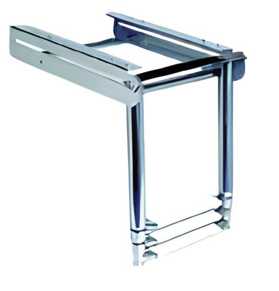 PLATFORM ALTI TELESKOPİK PASLANMAZ MERDİVEN 3 BASMAMAK 85cm