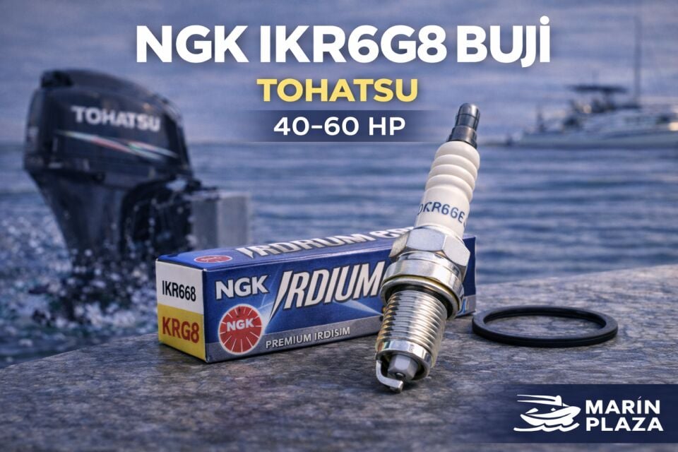 NGK IKR6G8 Buji Tohatsu 40-60 HP Deniz Motoru Uyumlu