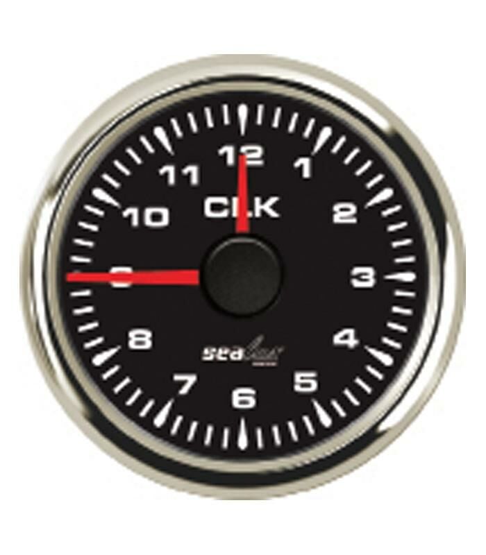 ZAMAN SAATİ Sealux Ø52mm SİYAH TEKNE VE YAT