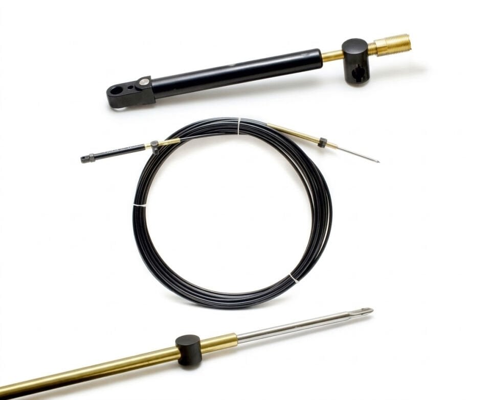 TELEFLEX MERCURY-MARINER GENII CC189 SERİSİ KUMANDA GAZ VİTES R/C TELLERİ 9 feet / 2.74 m TEKNE VE YAT