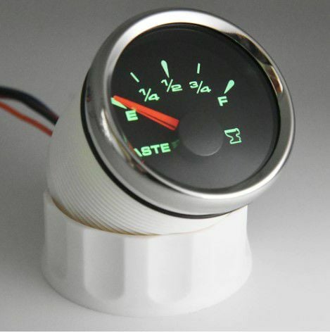 ATIK SU SEVİYE GÖSTERGESİ 12/24v ÇAP 52mm SİYAH TEKNE YAT