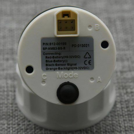 ATIK SU SEVİYE GÖSTERGESİ 12/24v ÇAP 52mm SİYAH TEKNE YAT