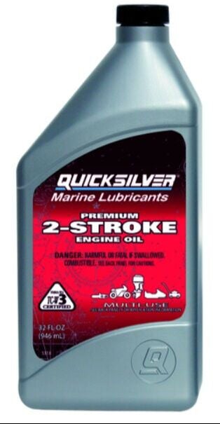 Mercury Quicksilver 92-858021Q01 Premium TC-W3 2 Zamanlı Motor Yağı 946 ml