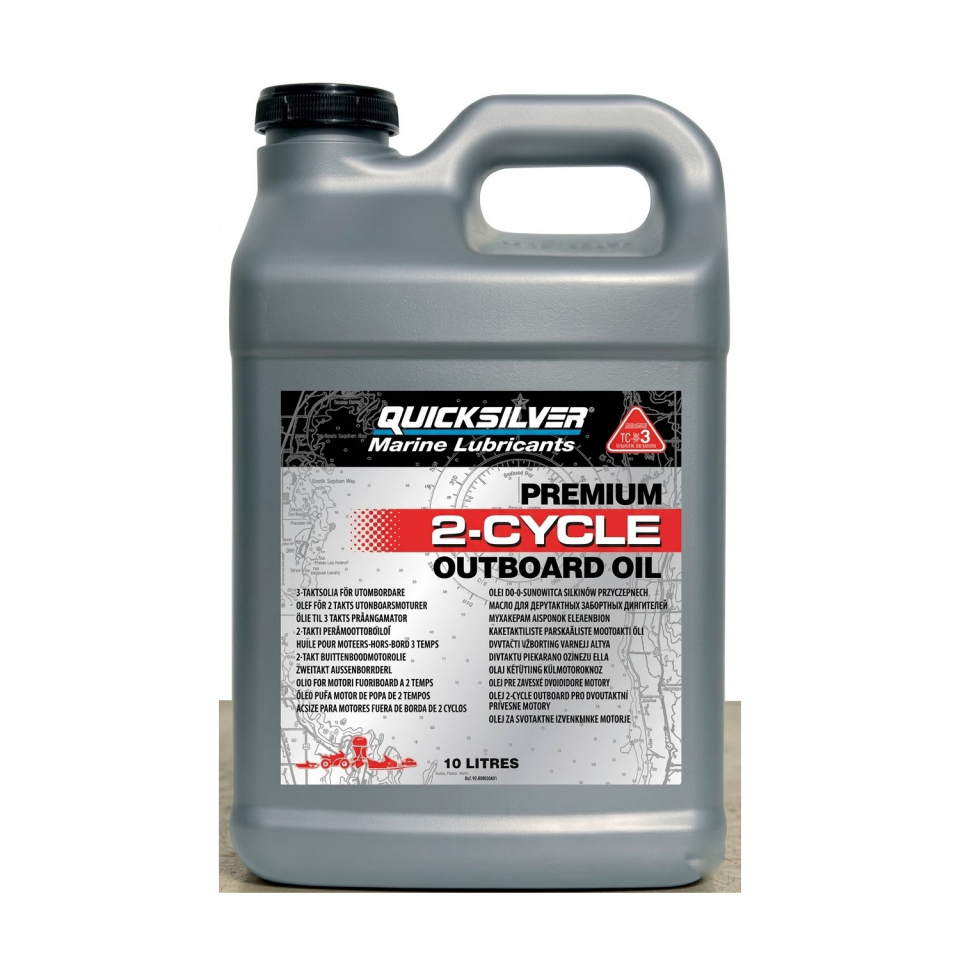 Quicksilver Premium TC-W3 2-Zamanlı Dıştan Takma Motor Yağı 10 Litre (92-858023Q01)