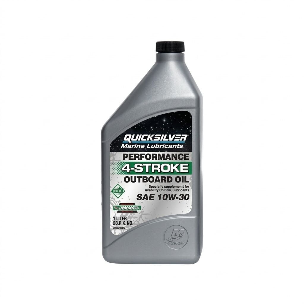 Quicksilver 4 Zamanlı 10W-30 Deniz Motor Yağı 1 Litre (92-8M0086220)