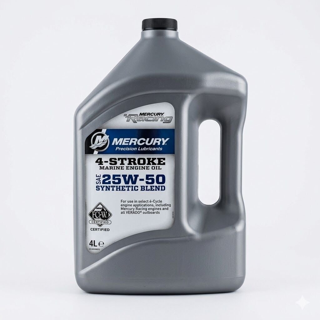 Quicksilver 25W-50 Full Sentetik Inboard Motor Yağı 1 Galon (92-8M0096727)