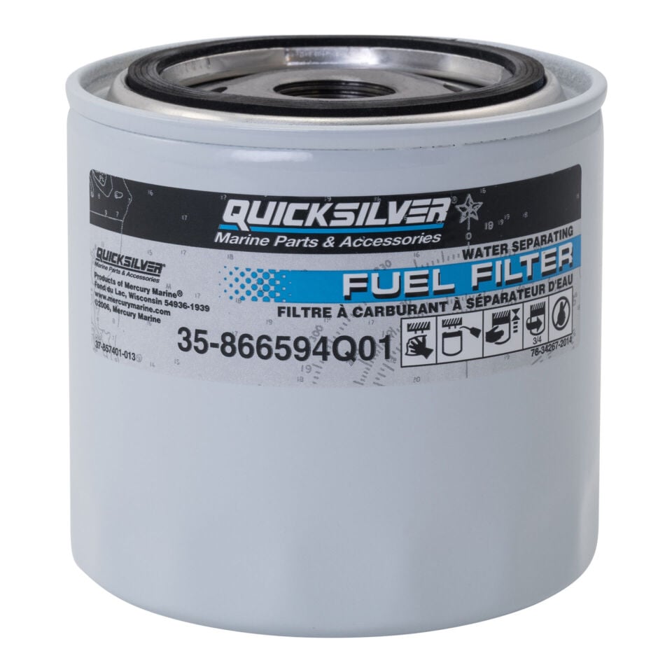 Mercury Quicksilver 866594Q01 Su Ayırıcı Yakıt Filtresi 10 Mikron