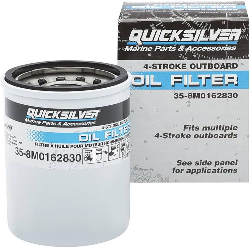 Mercury Quicksilver 8M0162830 Orijinal Motor Yağ Filtresi 25-115 HP FourStroke