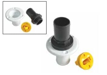Pis Su Çıkış Kapağı 38 mm – Tekne Atık Su Güverte Bağlantısı