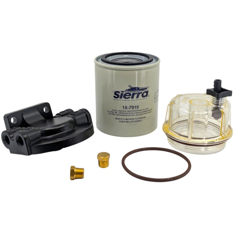 Sierra Marine Yakıt Filtresi ve Su Ayırıcı Seti - 10 Mikron Yüksek Verimlilik 18-7932