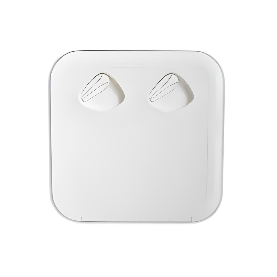 TEKNE VE KARAVAN İÇİN PLASTİK KAPAK BEYAZ  372x372 mm