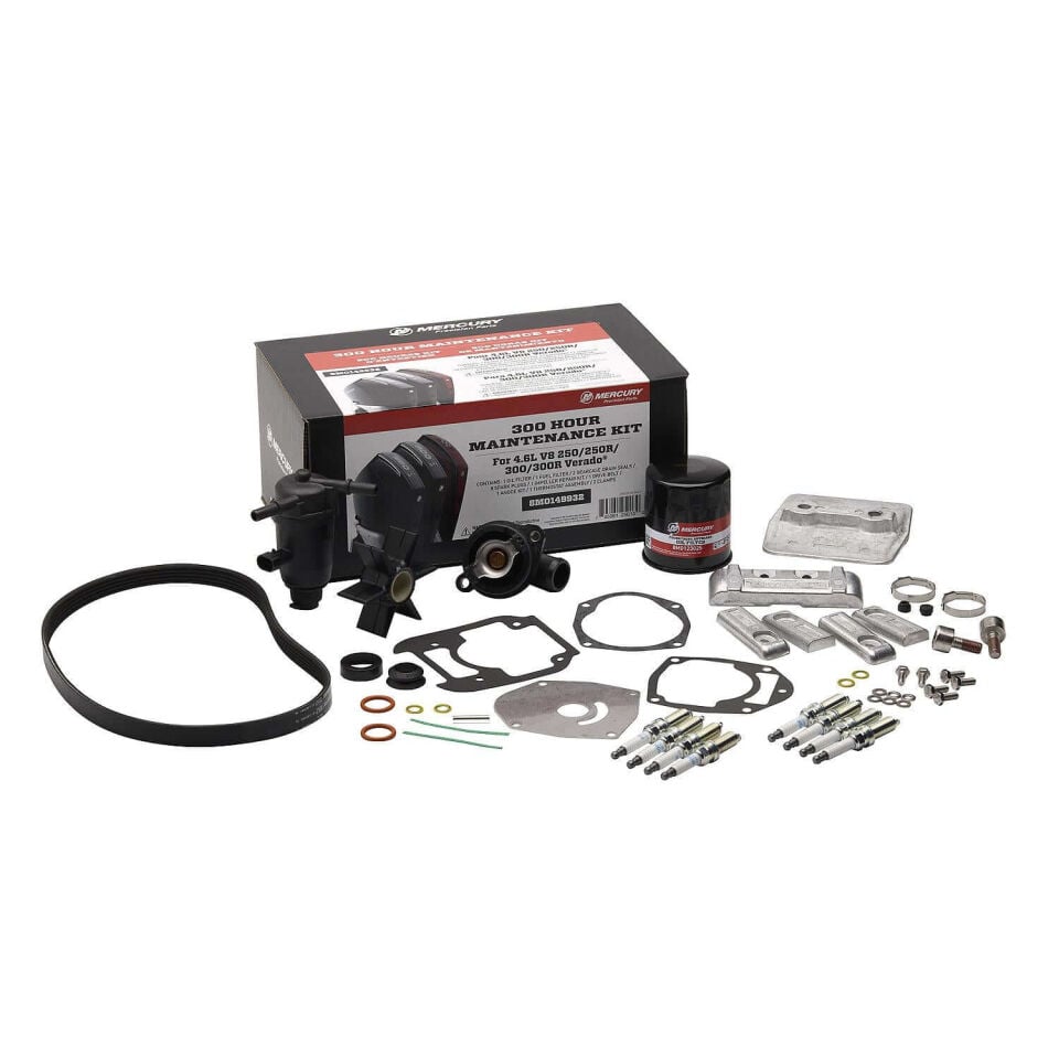 Mercury 8M0149932 300 Saat Bakım Kiti – 4.6L V8 Verado & SeaPro Orijinal Servis Kiti Maintanance Kit