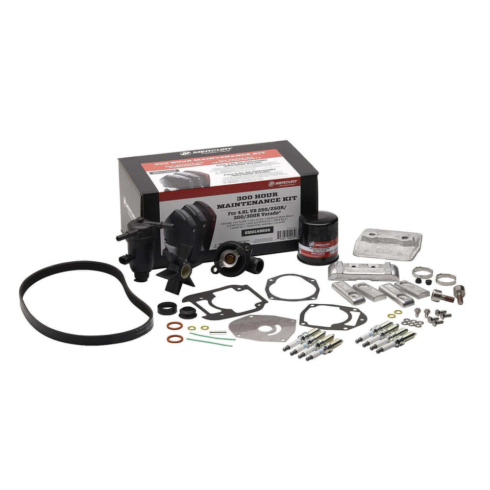 Mercury 8M0149932 300 Saat Bakım Kiti – 4.6L V8 Verado & SeaPro Orijinal Servis Kiti Maintanance Kit