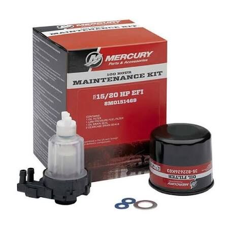 Mercury 8M0151469 100 Saat Bakım Kiti 9.9 HP / 15 HP / 20 HP EFI FourStroke Maintenance Kit