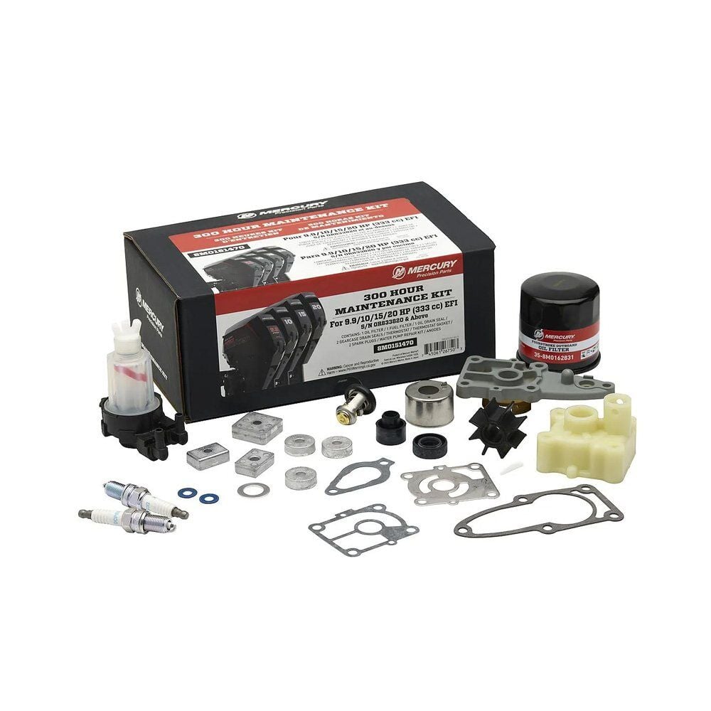 Mercury 8M0151470 300 Saat Bakım Kiti 9.9 HP / 15 HP / 20 HP EFI FourStroke Maintenance Kit
