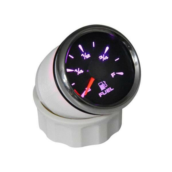 YAKIT SEVİYE GÖSTERGESİ ÇAP 52mm SİYAH 12/24v TEKNE YAT