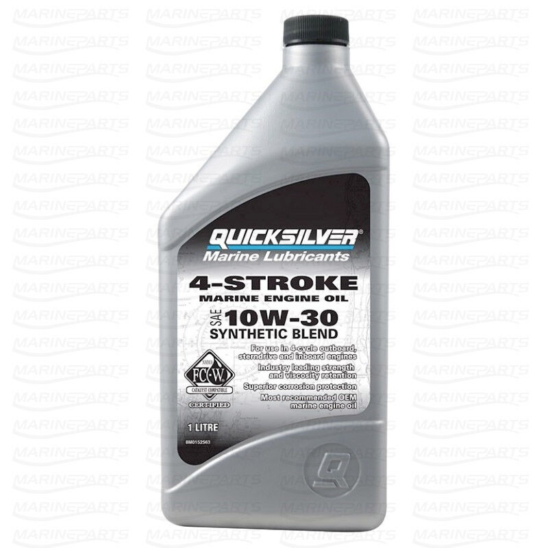 Mercury Quicksilver 8M0152563 10W-30 Sentetik Karışımlı 4 Zamanlı Motor Yağı 1 Litre