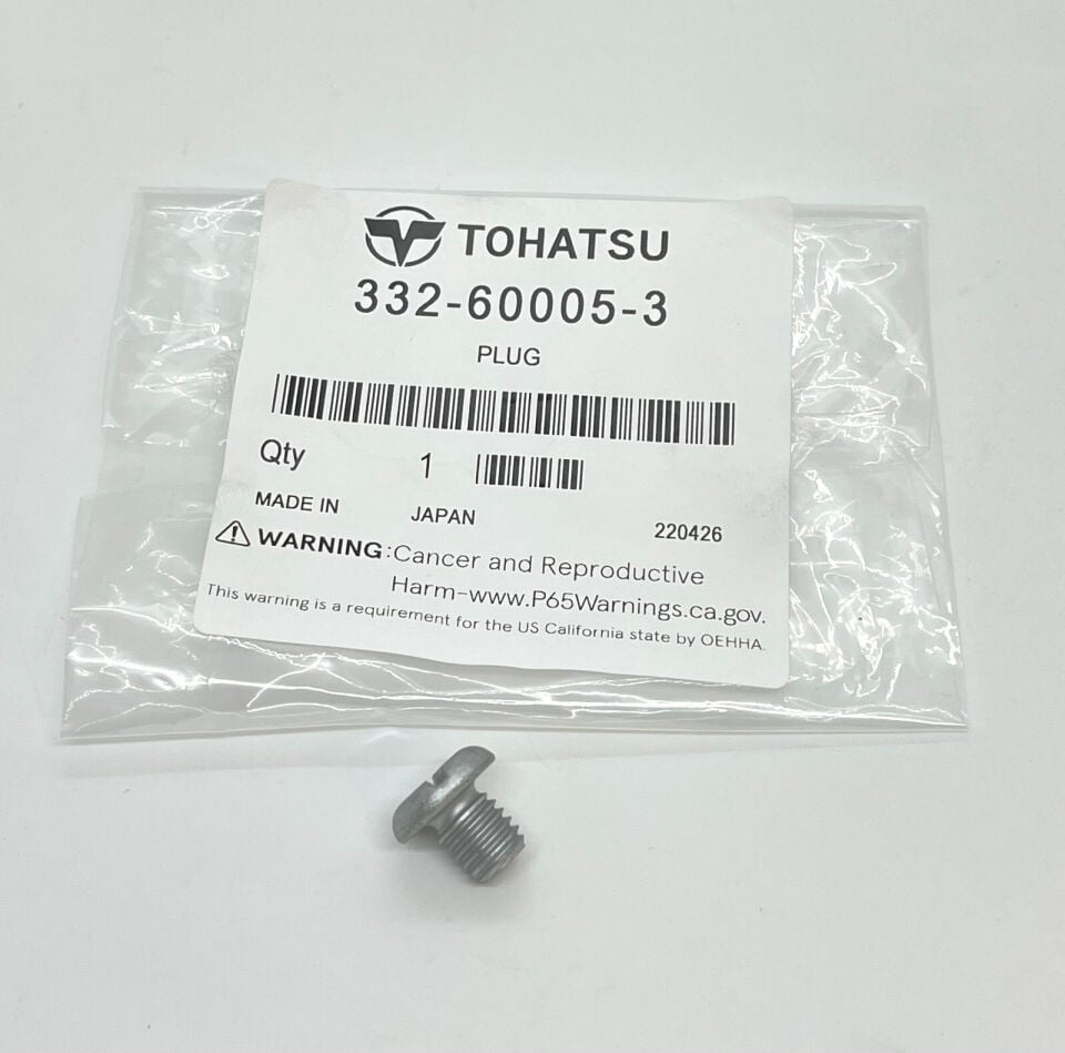 Tohatsu 332-60005-3 Kuyruk Yağ Tapası MFS25D / MFS30D