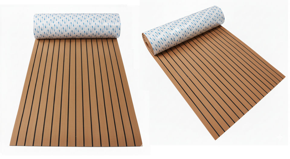 3M 9448A Bantlı Eva Suni Teak (Tik) Deck Tekne, Yat, Havuz Kenarı ve Karavan Için Zemin Kaplaması 240 x 120 cm