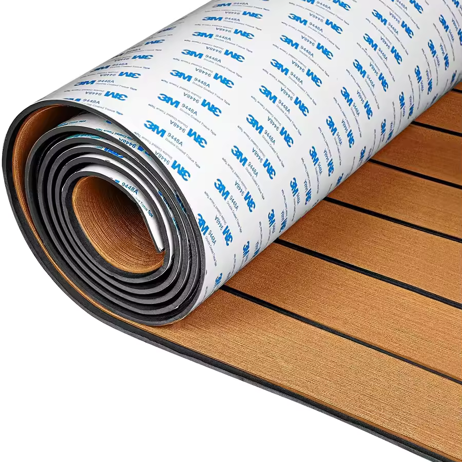 3M 9448A Bantlı Eva Suni Teak (Tik) Deck Tekne, Yat, Havuz Kenarı ve Karavan Için Zemin Kaplaması 240 x 120 cm