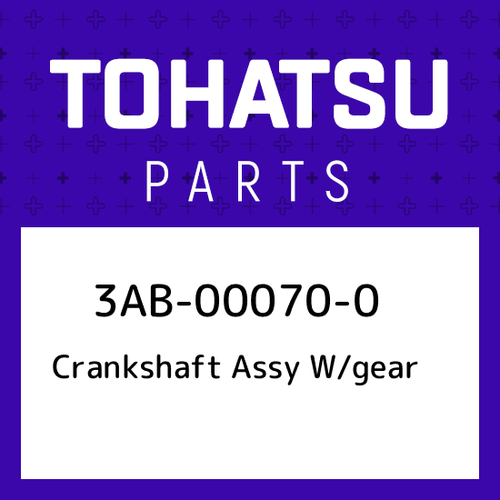 Tohatsu 3AB-00070-0 Dişlili Krank Mili Komple – Crankshaft Assy W/Gear Orijinal Yedek Parça