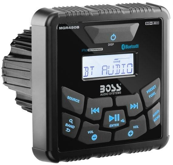 BOSS Kare Teyp MGR450B Marin Tekne ve Yat Bluetooth USB AUX